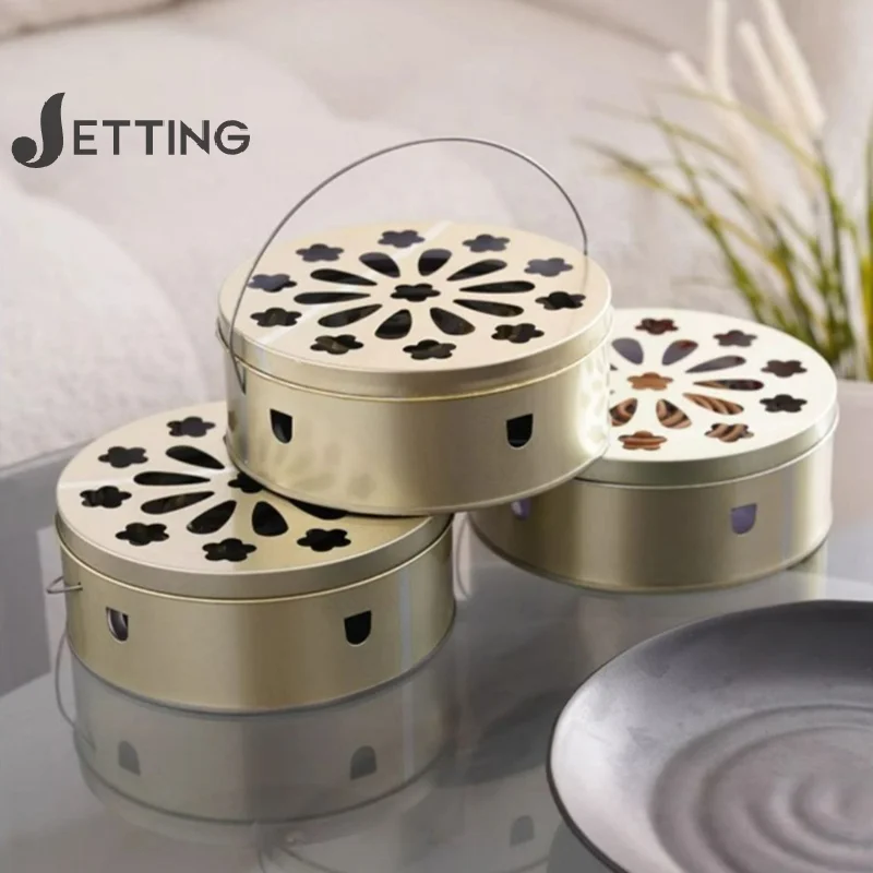 

Portable Mosquito Coil Tray Holder Home Insect Repellent Anti-fire Sandalwood Incense Burner Box Anti-Mosquito Supplies