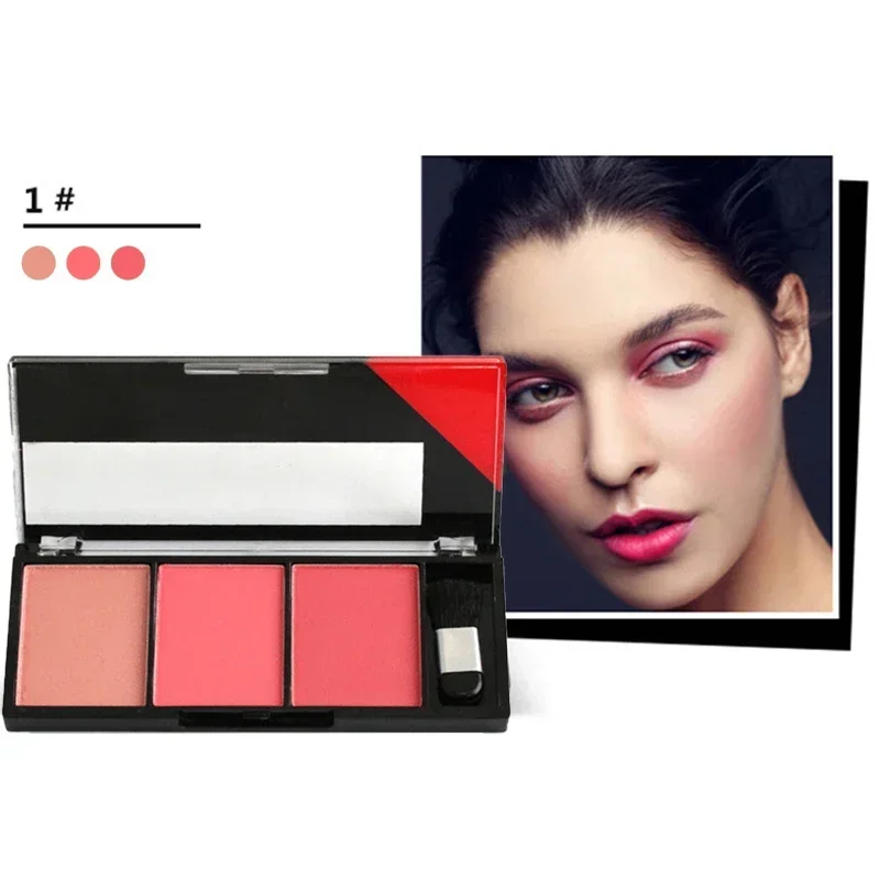 Face Blush Palette แผ่นผสมแป้งธรรมชาติ Rouge ผู้หญิงแต่งหน้า Face Blusher Powder Cheek Tint Rouge เครื่องสําอางผู้หญิง