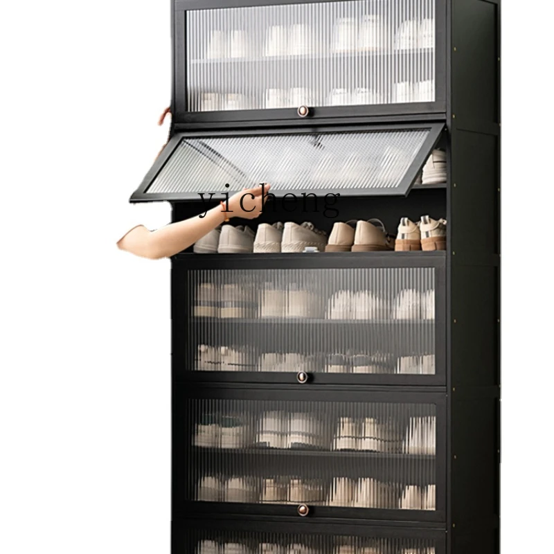 

Xl Shoe Cabinet Door Home Large Capacity Shoe Rack Home Storage Fantastic Space-Saving Solid Wood