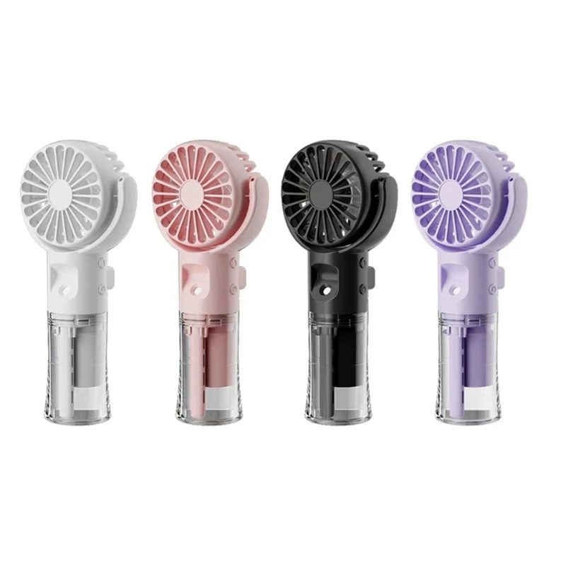 Ventilatore nebulizzatore portatile F4 Umidificante Ventilatore nebulizzatore Ventilatore appeso al collo Mini ventilatore portatile pieghevole