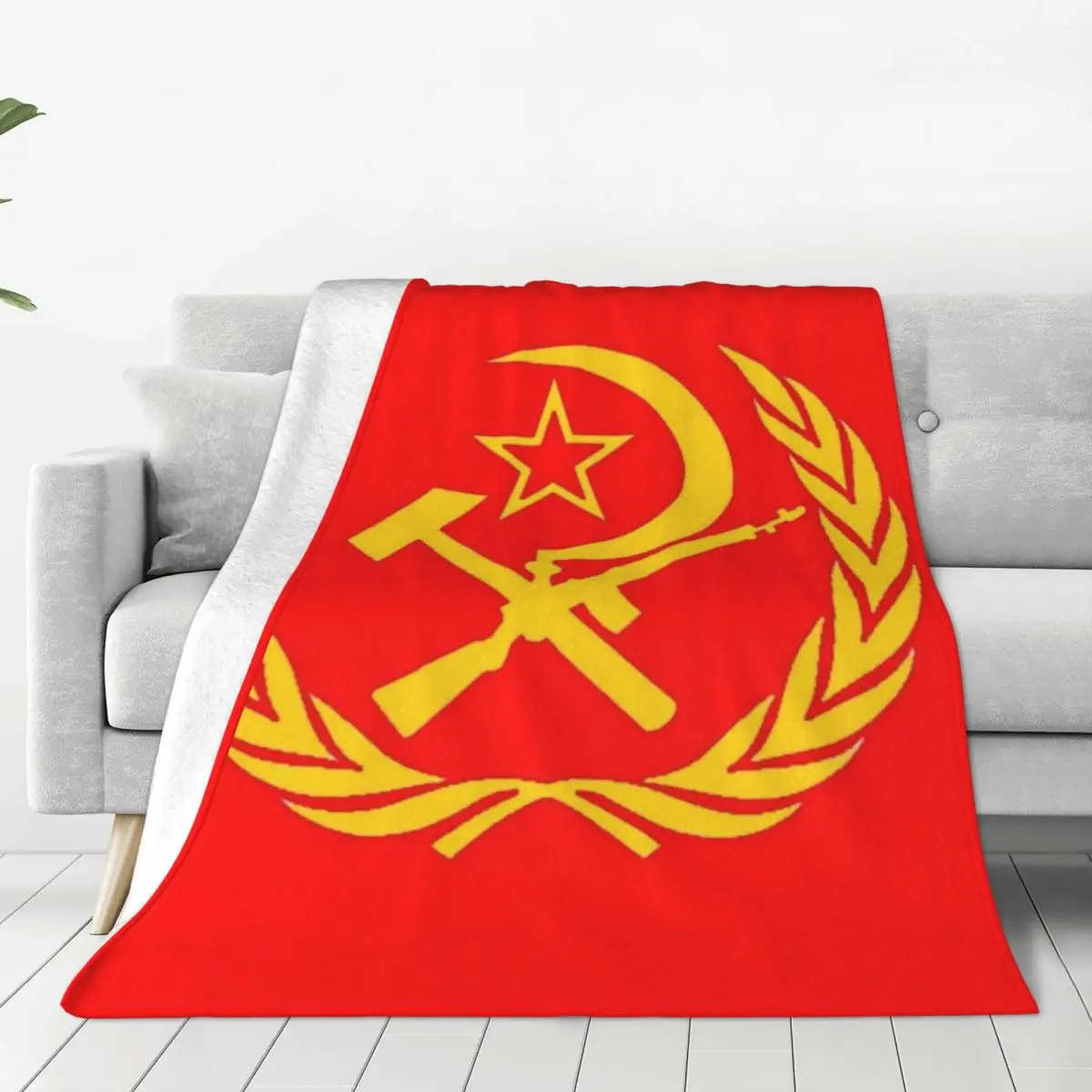 Vladimir Ilyich Lenin Marxism CCCP Communism Socialism Blankets Soft Warm Flannel Throw Bedspread for Bed  Travel Home Sofa