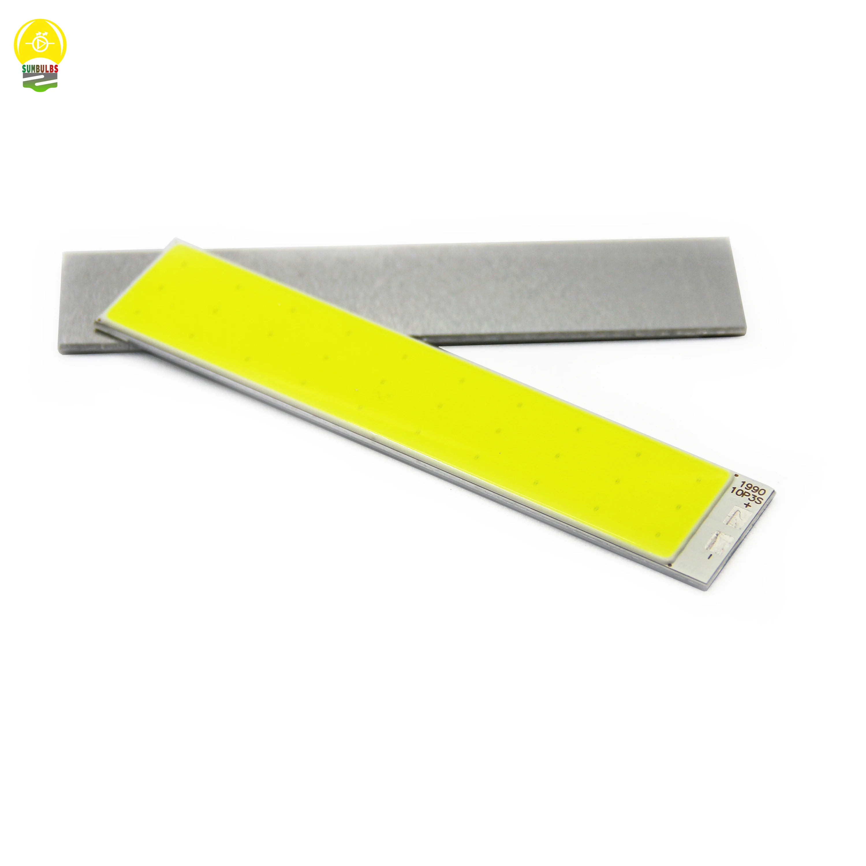 DC 9V COB LED Strip Light Source Aluminum Board Cold White 6500K 90x19mm 5W 500mA LED Lamp Beads for Diy Indoor/Outdoor Bulb
