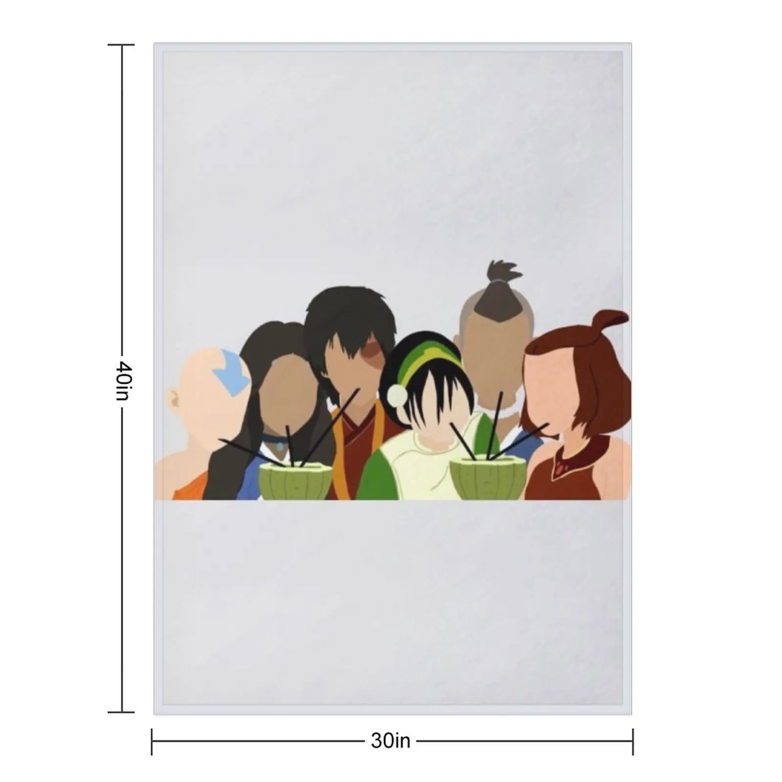 Team Avatar Friends Throw Blanket Blankets For Bed Flannels christmas decoration for babies Blankets