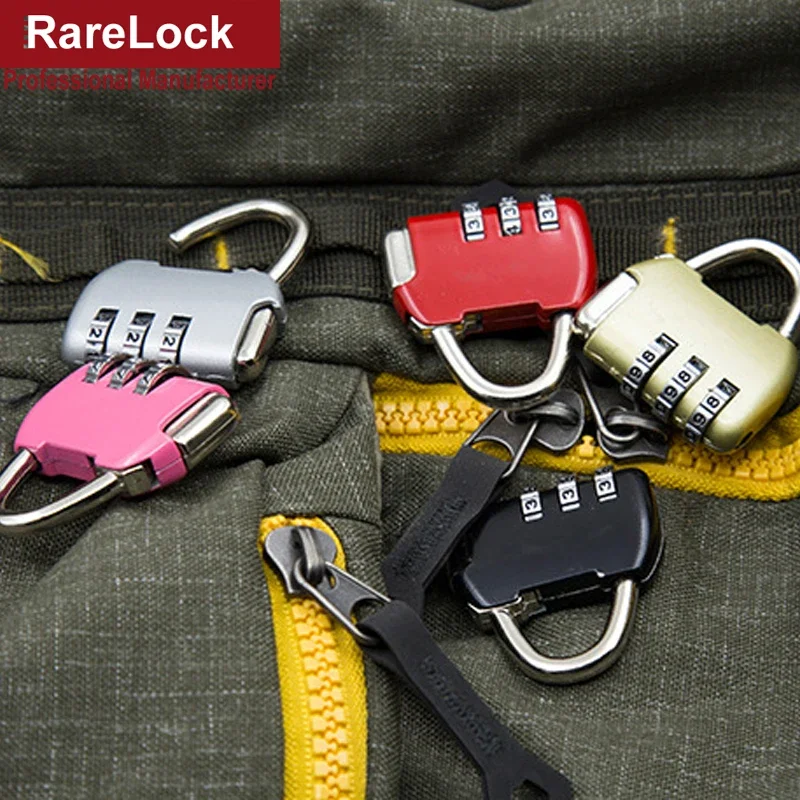 Colorful Combination Padlock Mini Lock for Suitcase Travel Bag Handbag Backpack Luggage Jewelry Box Gift Rarelock ZS33 I