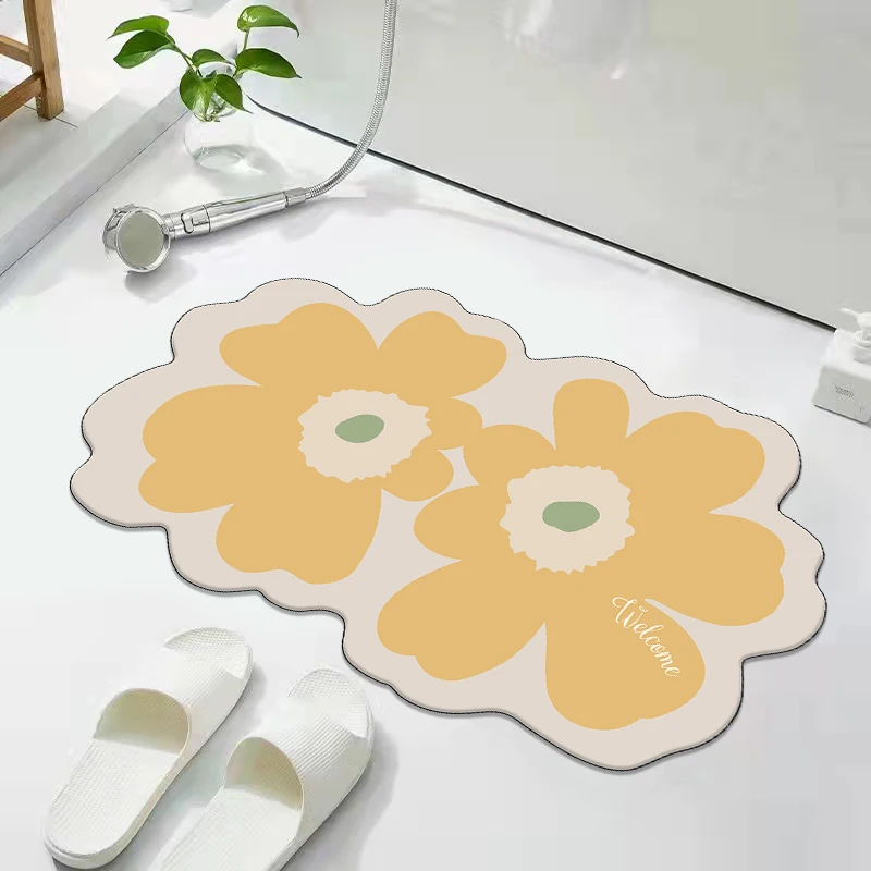 أغطية رأس على شكل خاص، رسوم متحركة لطيفة للمرحاض، شفط الطين، باب المرحاض، سجادة أرضية الحمام #1