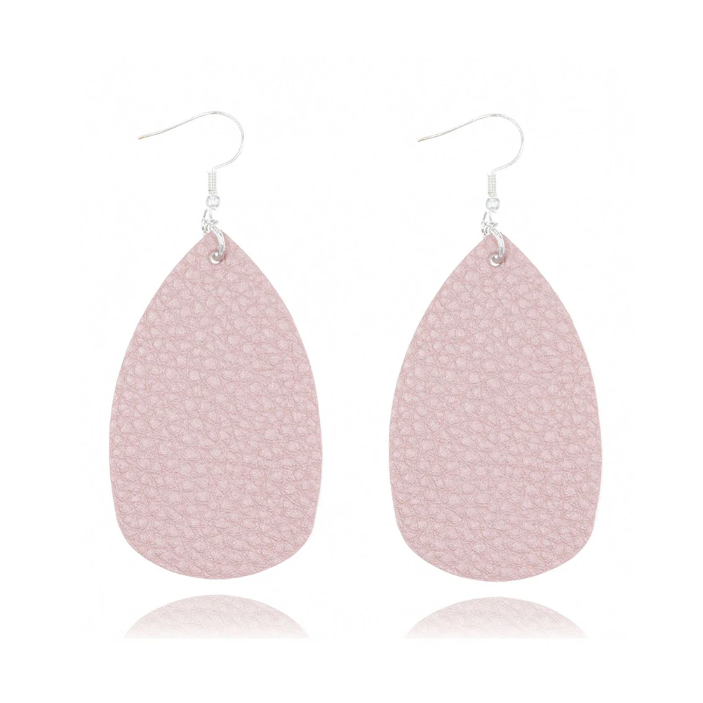 

8 Pairs Water Drop Earrings Women Bucket Shape Dangle PU Lightweight No Rust Jewelry Accessories Gift Idea
