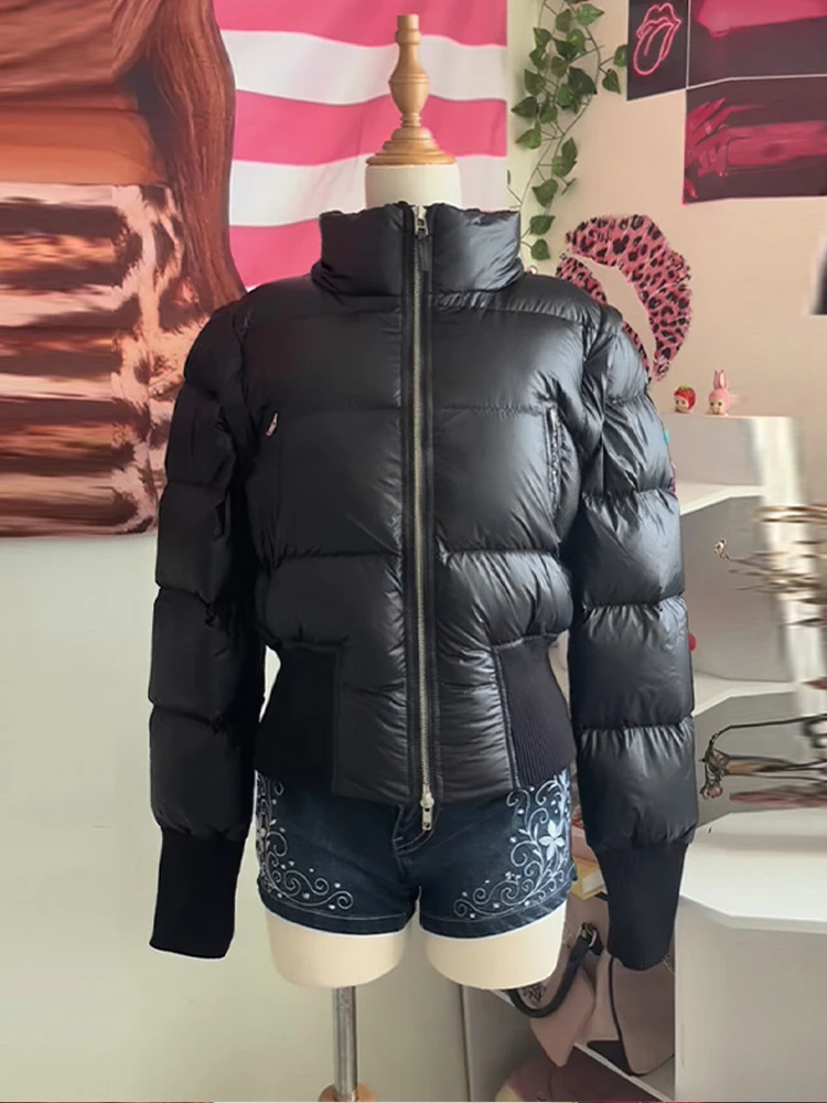 سليم صالح المرأة الخريف والشتاء عنوان سترة قطن ملحومة فو الفراء طوق سترة طويلة الأكمام انفصال 2025 سترة جديدة