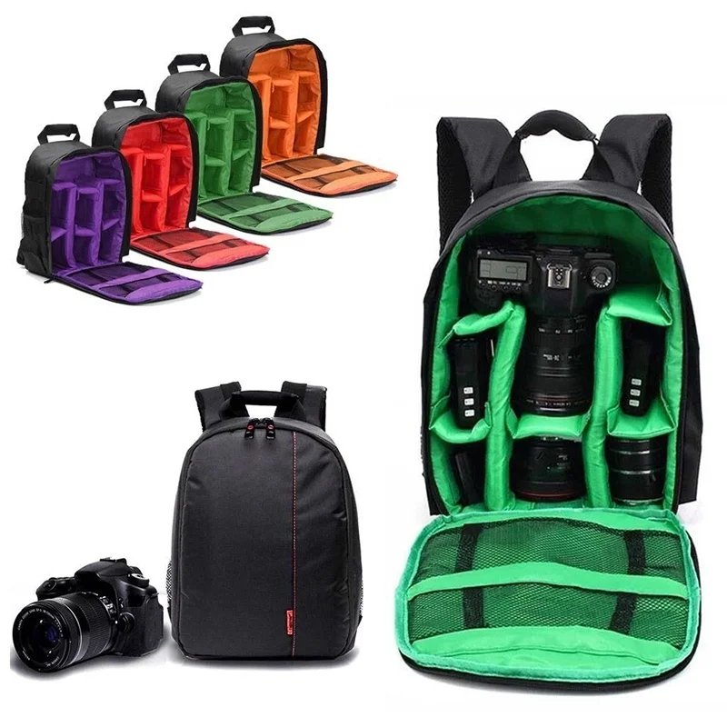 Mochila multifuncional para cámara de exterior, bolso de hombro para cámara digital de vídeo, bolsa impermeable para cámara fotográfica, funda para DSLR Sony Nikon