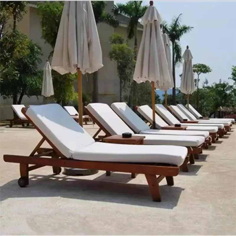 garden outdoor swimming pool teak double lazy chair lounge set garden furniture chairs sun loungers day bed