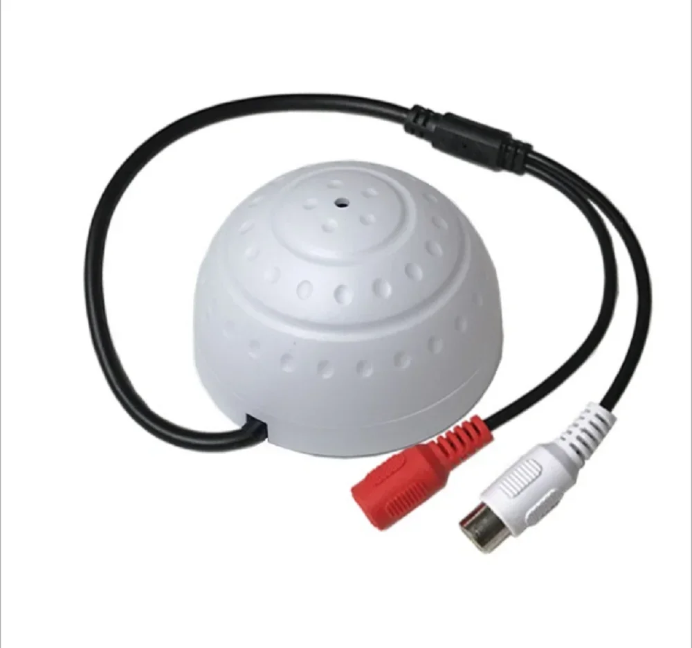 Audio Monitoring MIC Sound Pickup Microphone for CCTV Surveillance Security IP Camera Built in Preamp Wired Voice Monitor