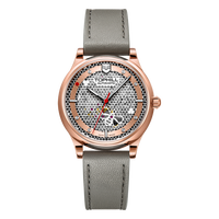 TOPHILL Women's Honeycomb Watch with Sapphire Crystal Automatic Mechanical Movement Leather Strap 50M Water Resistant Wristwatch