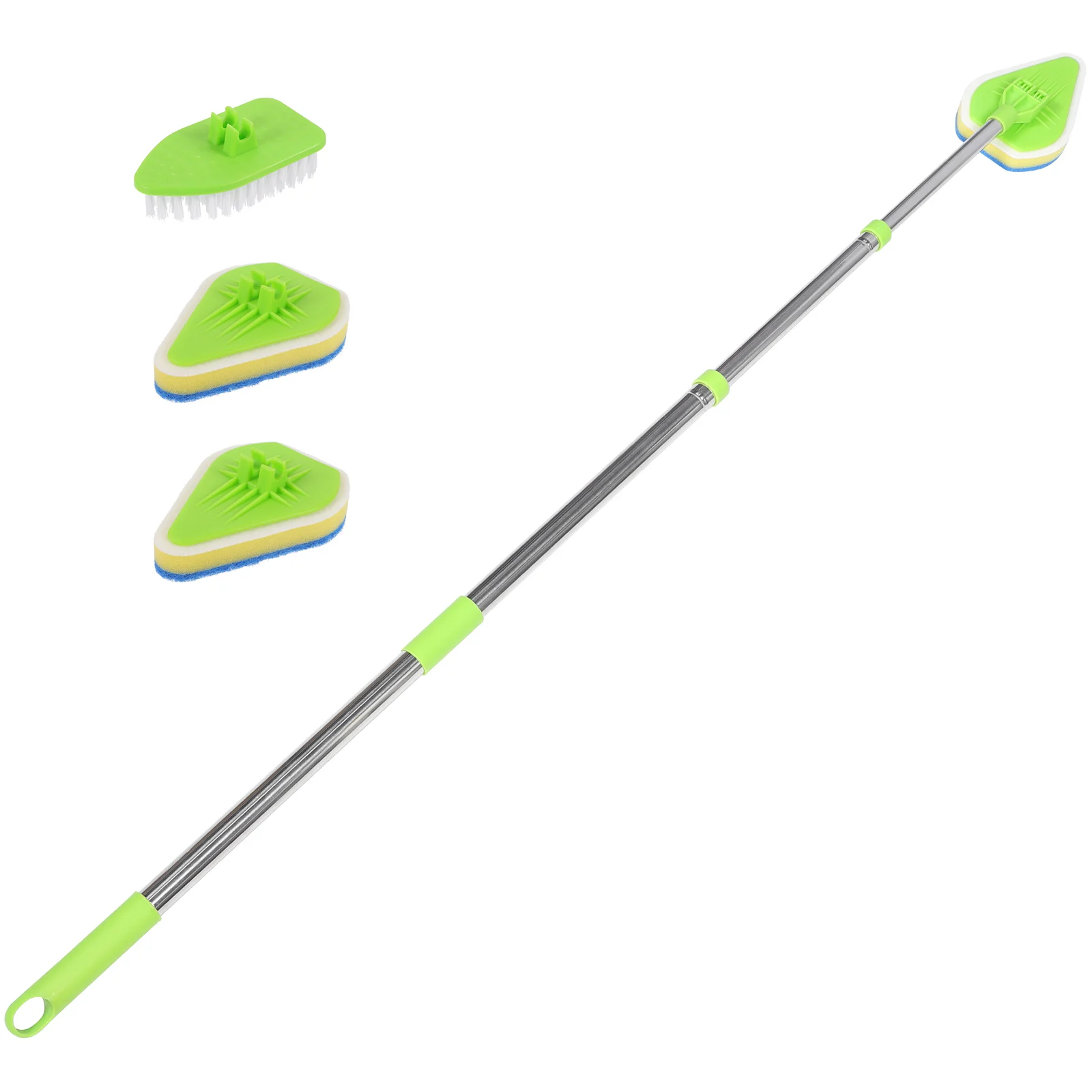 

Multifunctional Floor Cleaning Brush Telescopic Shower Scrub Extendable H Stainless Steel PP Durable Bathroom Kitchen Tile