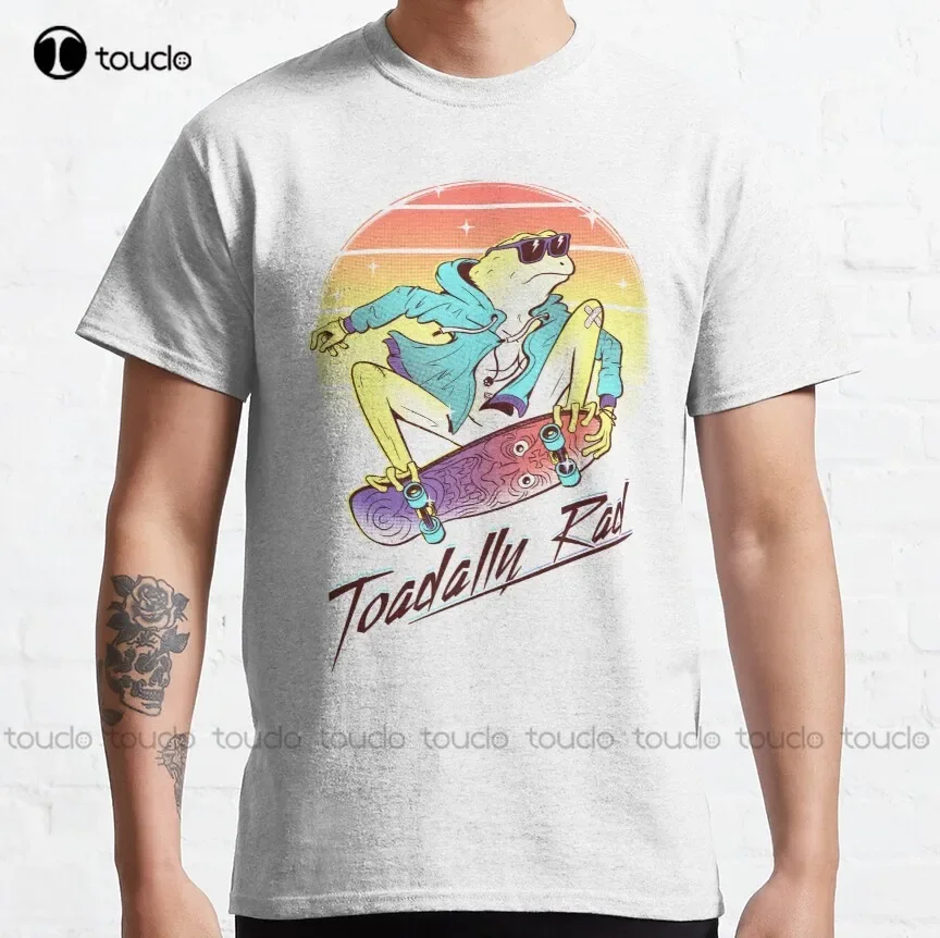 Toadally Rad Classic T-Shirt Men White Tshirt Fashion Design Casual Tee Shirts Tops Hipster Clothes Make Your Design Xs-5Xl New