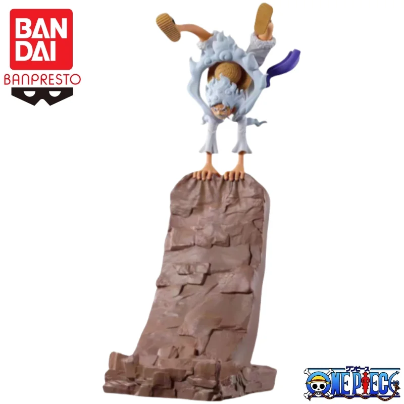 Na Stanie Bandai Oryginalny Banpresto One Piece Monkey D Luffy Figurka Model Lalka Nowa w Pudełku Figurki Zabawki Model Garage