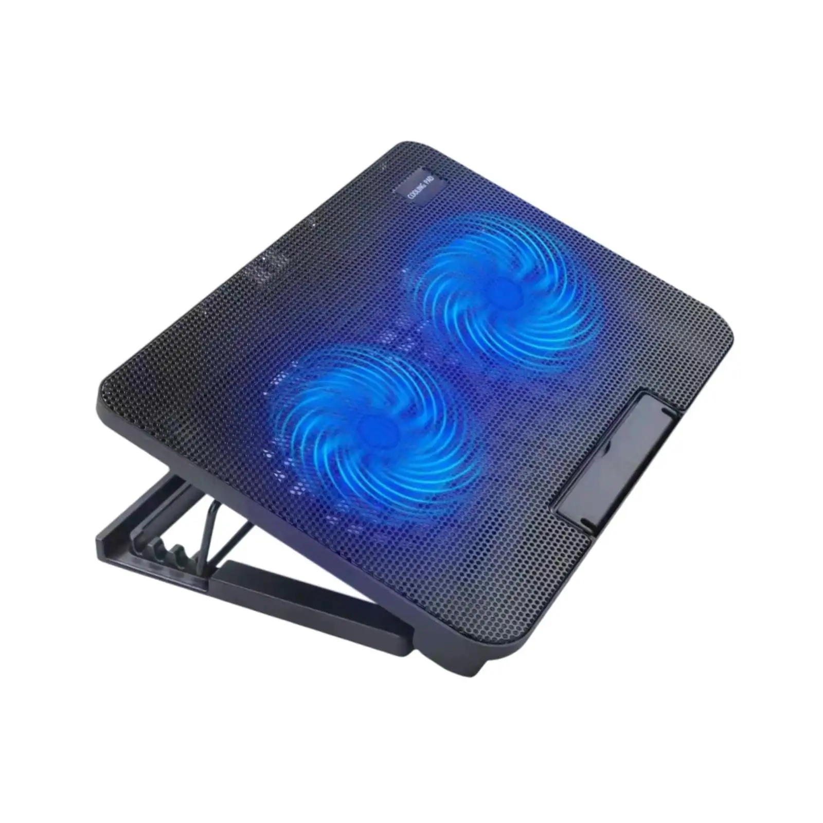 Laptop Cooling Pad with 2 Fans Ergonomic Sturdy Accessory Adjustable Height