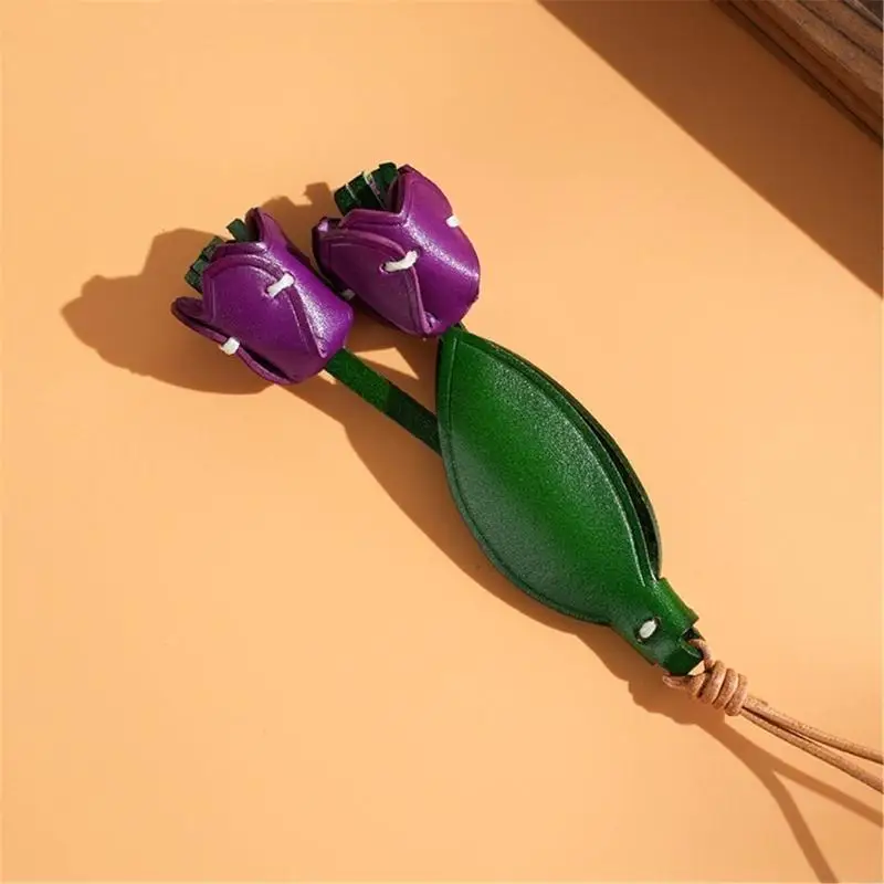 Tulips Pendant Car Rearview Mirror Hanging Pendant Bag Accessory for Bag