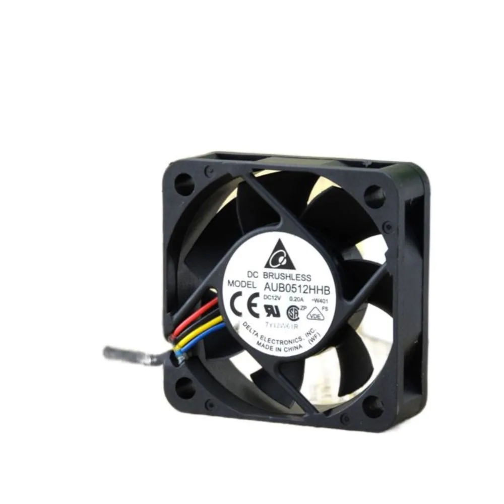 50mm Fan for Delta AUB0512HHB 5015 12V 0.20A 5cm 4-Wire Temperature Chassis Cooling Fan