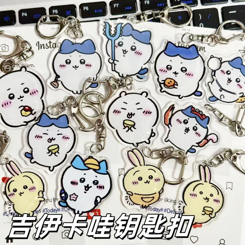 Милый-коллекционный-акриловый-брелок-Чиикава-Кавайные-персонажи-Хачиварэ-Усаги-Момонга-—-идеальный-подарок-для-фанатов-аниме