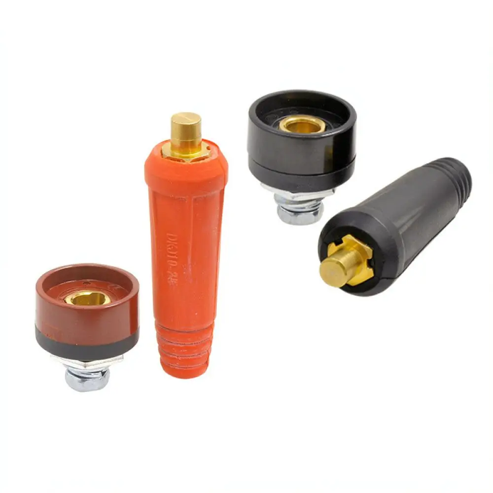 European Style Quick Connect Plug Socket DKJ10 25 For Argon Arc Welding Power Supply Welding Cable Repair Applicator
