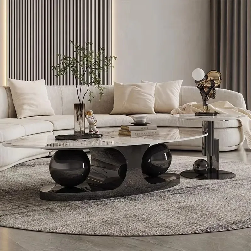 

Aesthetic Nordic Living Room Coffee Table Metal Unique Luxury Modern Sofa Table Design Aesthetic Table Basse De Salon Decoration