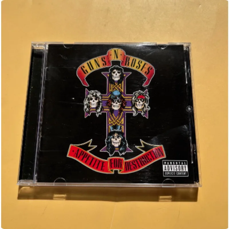 

Classic Hard Rock Album Guns N' Roses Music CD Appetite For Destruction Music Record Cosplay Walkman Car Soundtracks Box Gifts