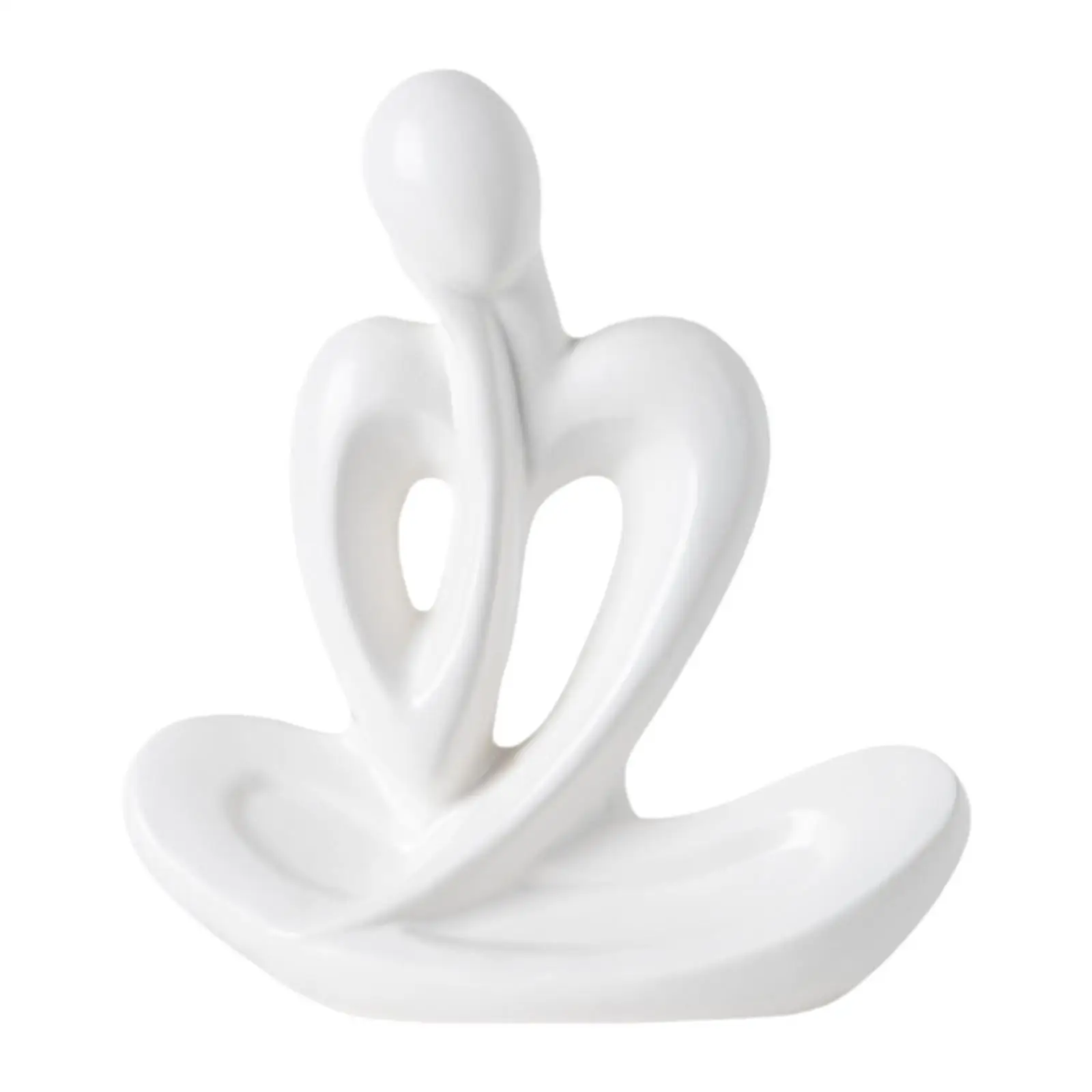 Abstract Thinker Statue Tabletop Decoration for Bookshelf Bedroom Study Room