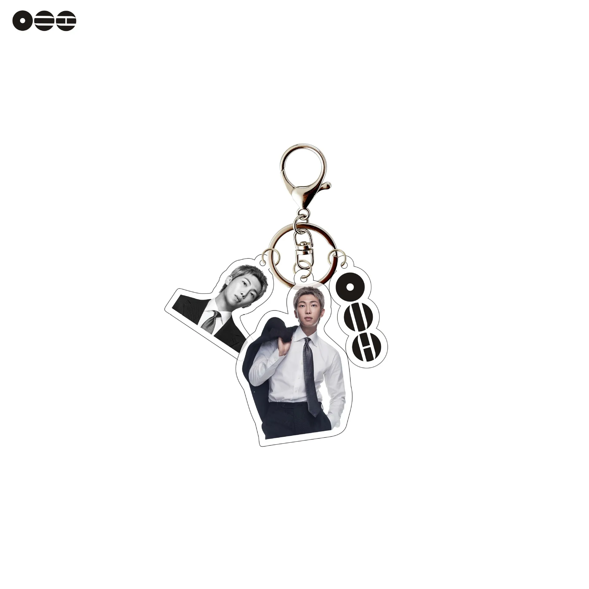 2026 BTS Clear Acrylic Keychain Set 8 Pieces K-pop Star Bag Charm Key Ring Backpack Hanging Ornament Fans Gift view 6