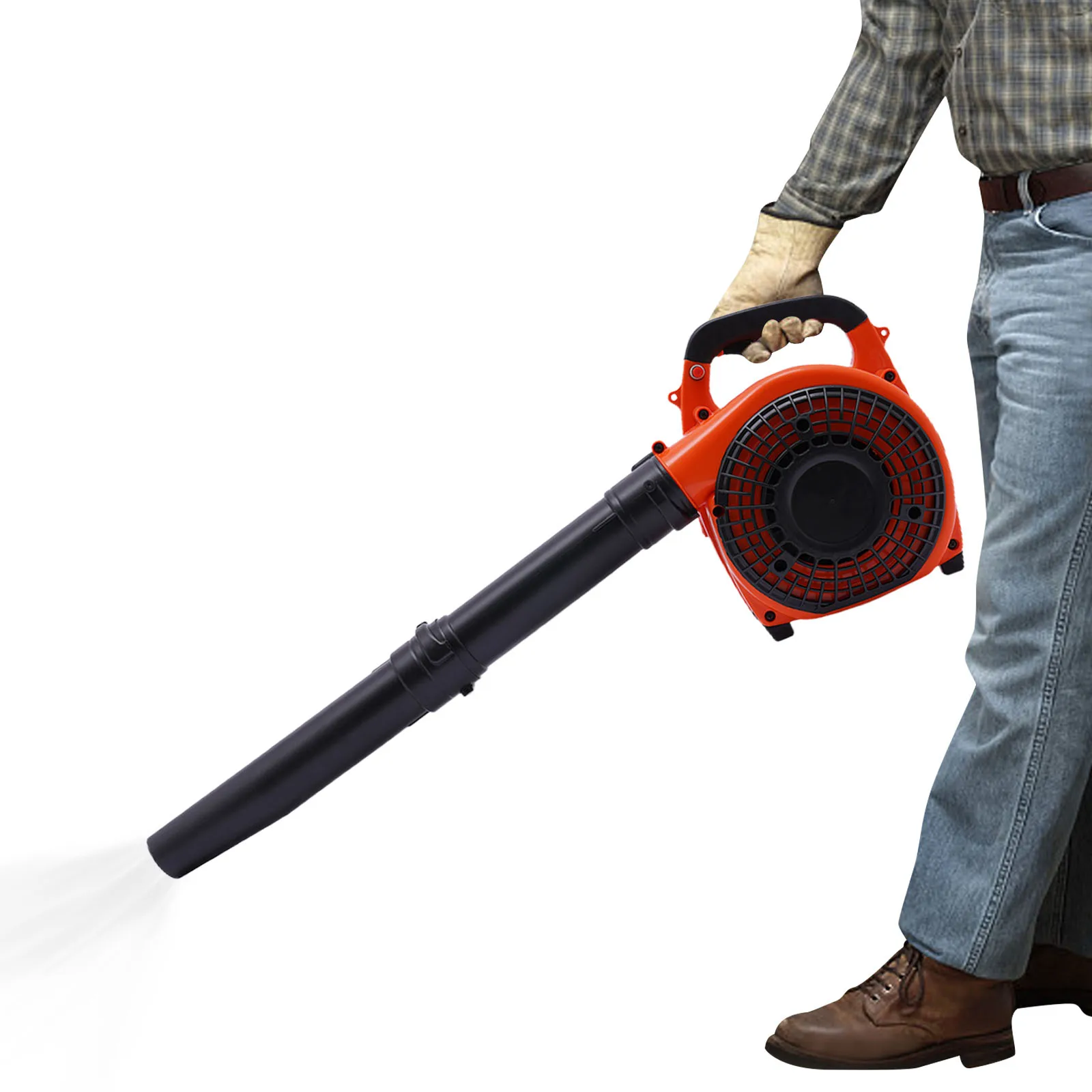

7500RPM Strong Power Handheld Gas Blower, Hand Pull Start Portable Wind Low-noise Gas Leaf Blower Cleanup Lawn Care Leaf Blower