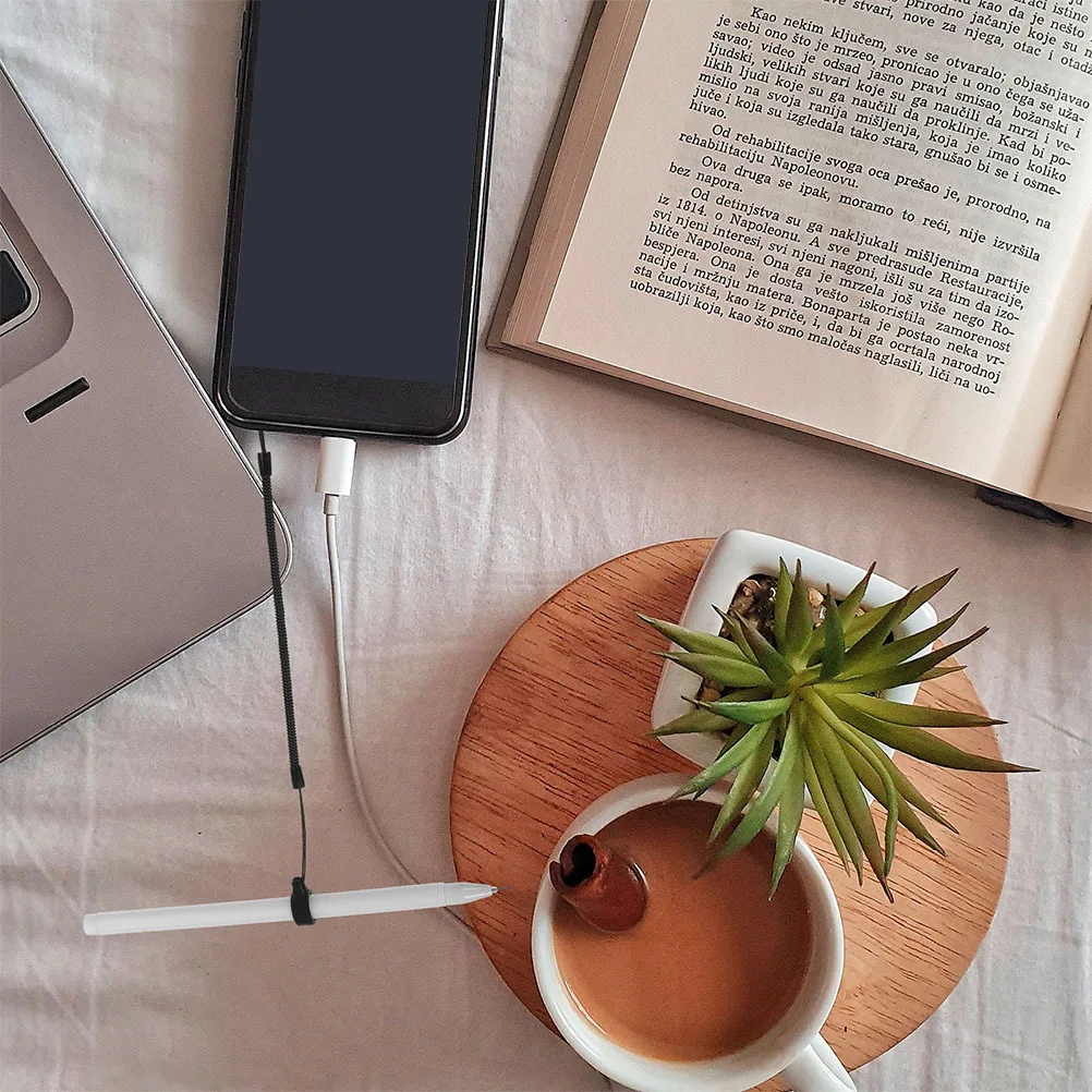 8 قطعة الهاتف المحمول الحبل مطاطا القلم حبل مكافحة خسر حزام قابل للسحب ل القلم شاشة تعمل باللمس أقلام القلم حبل