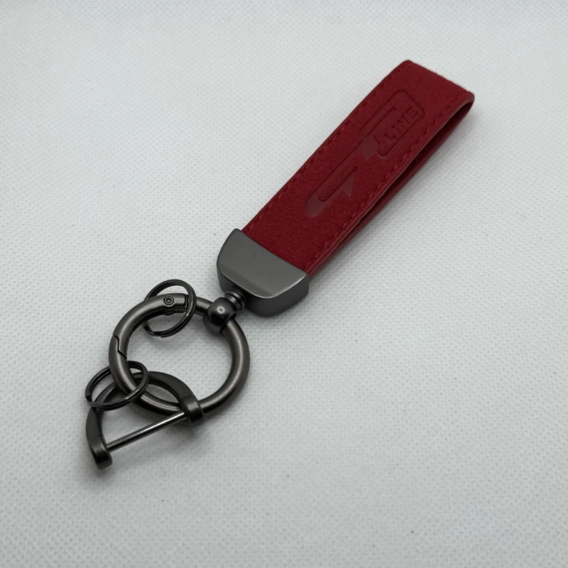 LLavero de cuero de gamuza de alta calidad para GT LINE Sportage Picanto K5 K3 Stonic, accesorios de llavero de cuero de moda
