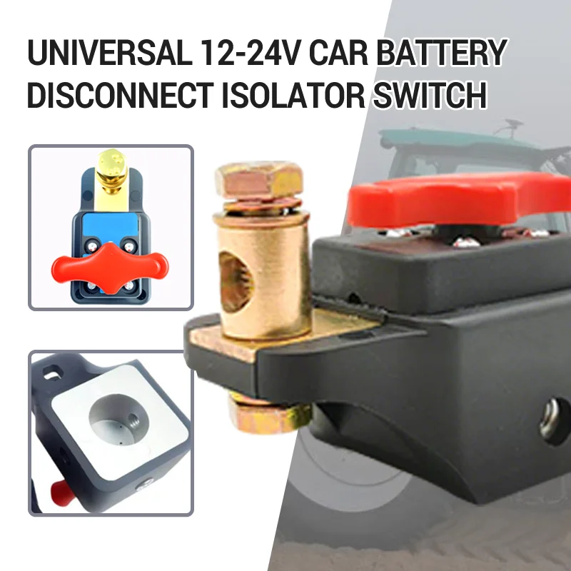 

Universal 12-24V Car Battery Disconnect Isolator Switch Portable Anti-Leakage Car Battery Power off Switch