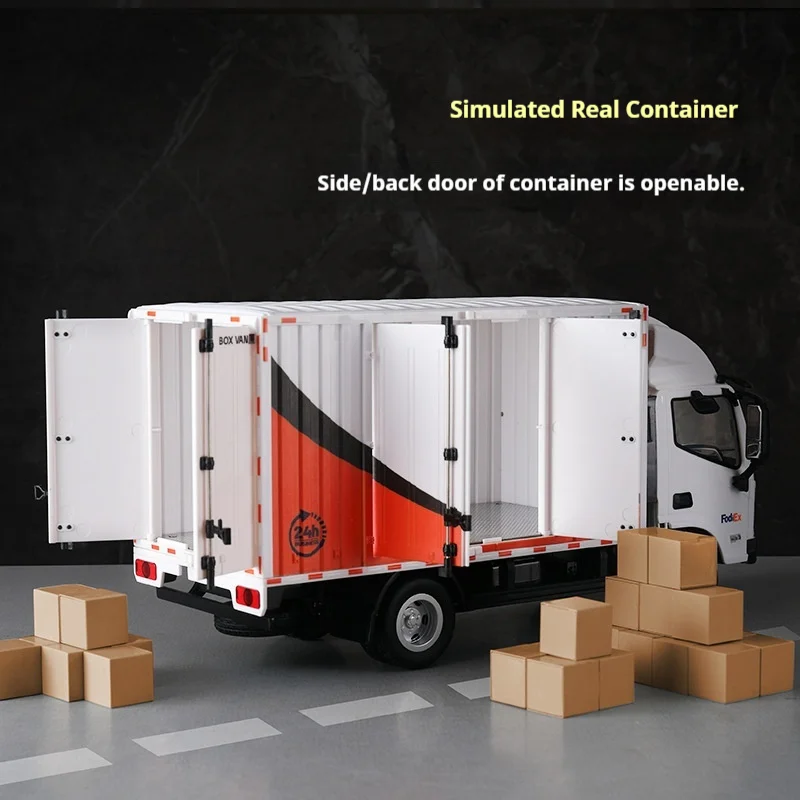 Huina 1:18 مقياس التحكم عن بعد Rc سيارة 12ch التوصيل السريع شاحنة بضائع صغيرة مع ميزة التحميل لعبة شاحنة عائمة للأطفال #3