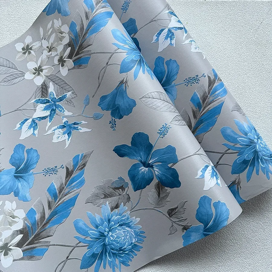 تقليد النباتات الخضراء الزهور ذاتية اللصق خلفية غرفة نوم غرفة المعيشة ديكور المنزل التلفزيون حائط الخلفية البلاستيكية خلفية