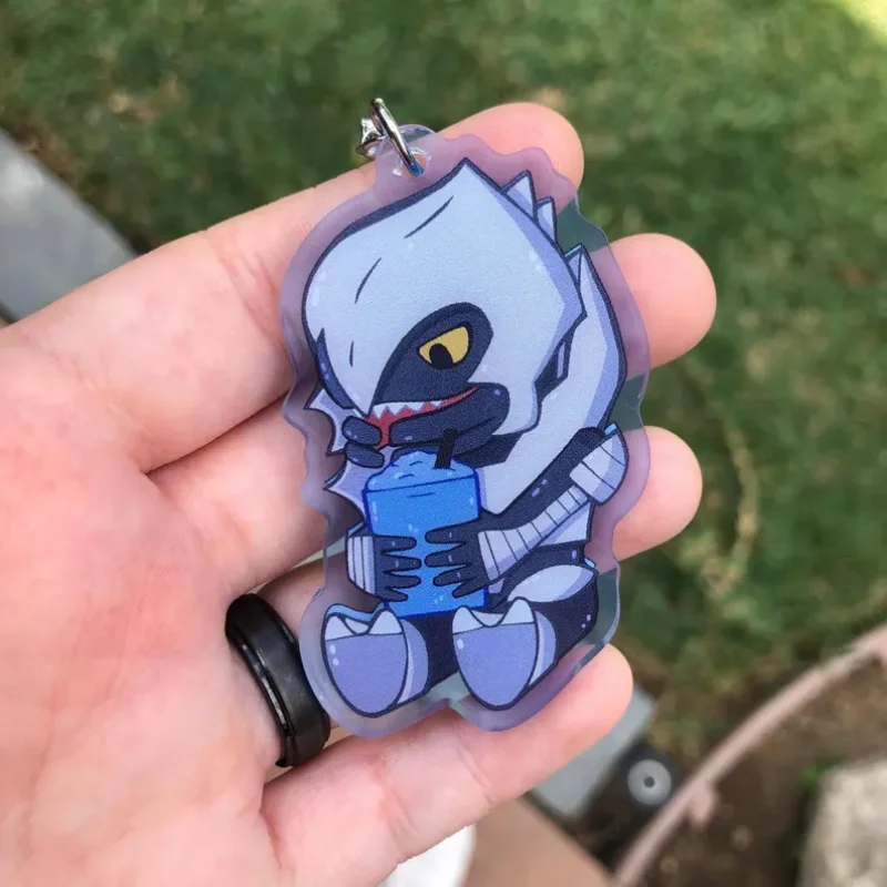 Spartan and Friends Slushie Acrylic Keychain Cute Slurpee Meme Keychain Sergeant Meme Xbox Game - view 2