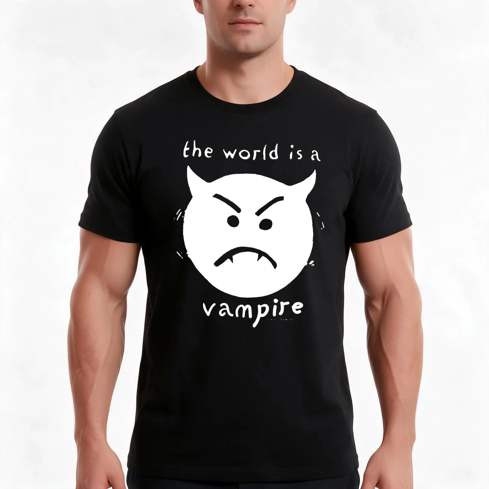 Rare Smashing Pumpkins The World Is A Vampire T-Shirt, Summer Casual Cotton Tee, Oversized Streetwear Tops, Unisex Men Women