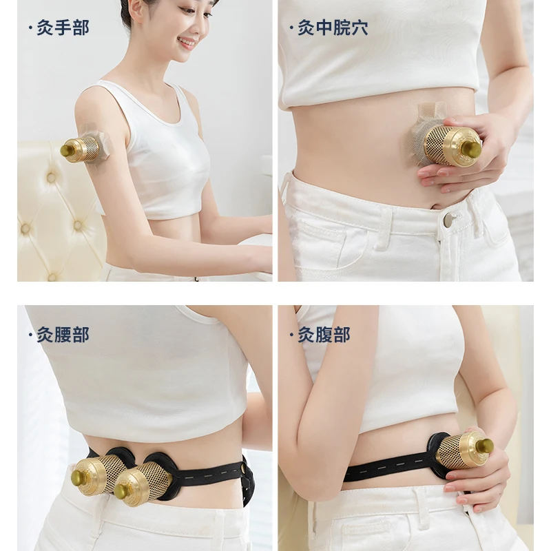 Smokeless Moxibustion Cylinder Magnetic Moxa Therapy Hot Compress Meridians Warm Acupoint Pure Mugwort Roll Burner Pain Relief