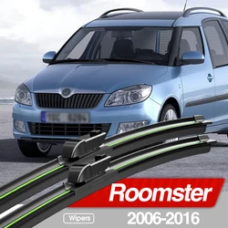For Skoda Roomster 2006-2016 Front Windshield Wiper Blades 2pcs Windscreen Window Accessories 2007 2008 2009 2011 2012 2014 2015