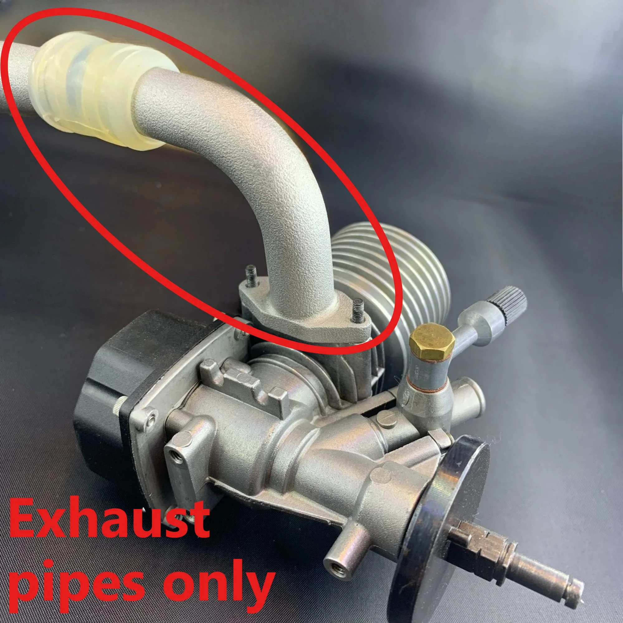 NF Miniature Methanol Engine Exhaust Pipe 15 Class 18 Class Marine Engine Muffler Long Engine Smokestack Aluminum Accessories