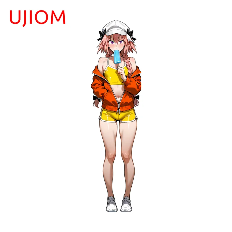 UJIOM Standing Posture Astolfo Wall Sticker Personality Game Room DIY Decal Sunscreen Wallpaper For Home Windows Decoration
