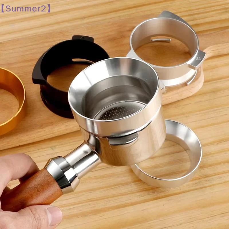 【Xia2】51/53/58mm Magnetic Coffee Receiving Ring Anti-Splash Coffee Powder Dosing Ring Distribution Quantitative Accessory{S}