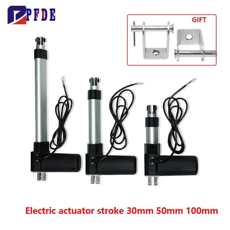 Electric Linear Actuator 500N~6000N Force, with Bracket IP54 Water Resistance - High Load Linear Actuator for Window Opener