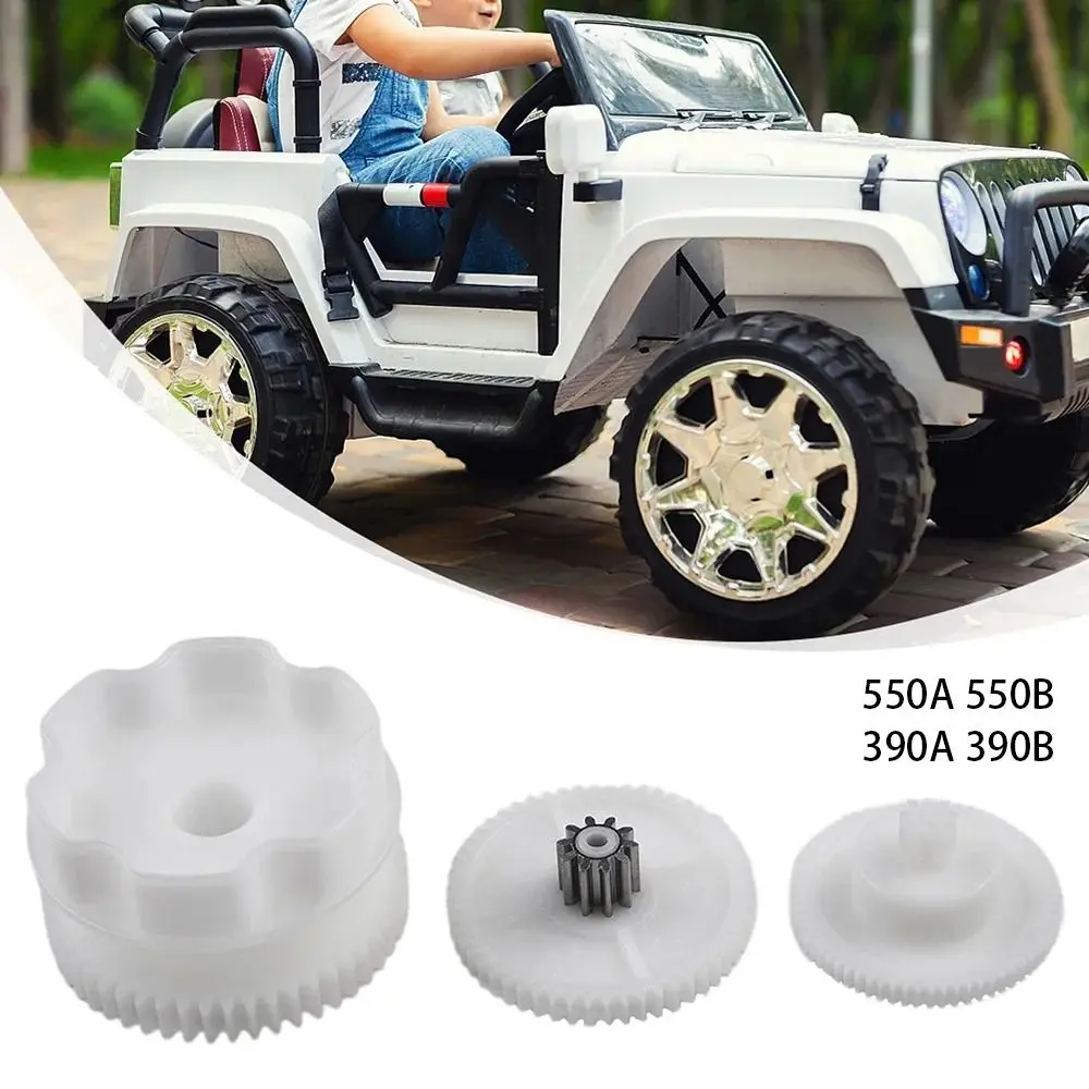 1Pcs Plastic Electric Stroller Gear S/M/L Kid\'s Electric Vehicle 390/550 Gearbox Gear Electric Baby Cars Children Toy Parts