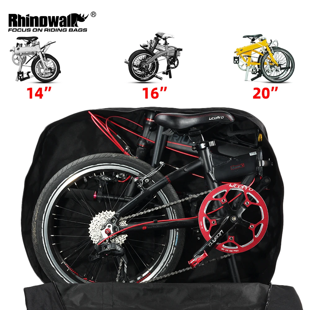 

Rhinowalk Folding Bike Carrying Bag 14"16"20" Foldable Bicycle Transport Box Waterproof portable Storage Case bike accessories