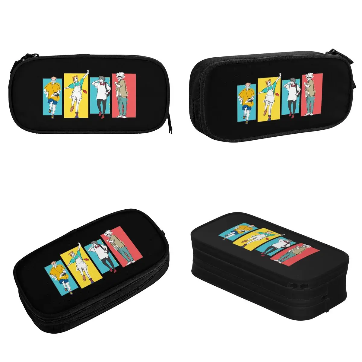 Jujutsu Kaisen 연필 케이스 재미 있은 애니메이션 만화 만화 펜 홀더 가방 학생 대형 스토리지 학생 학교 지퍼 연필 케이스