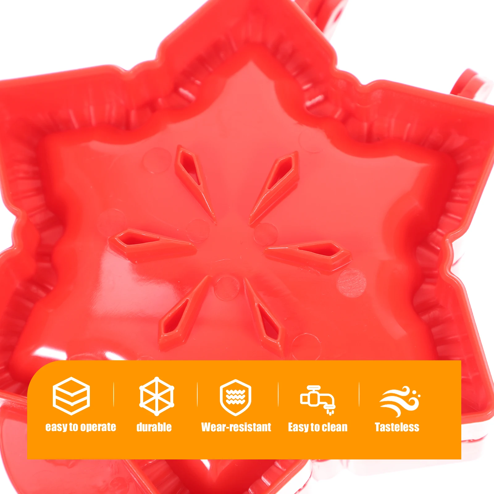 

3pcs Baking Molds Set Smooth Multi Functional Clean Resistant Deform Fruit Pie H Mold Cookie Press