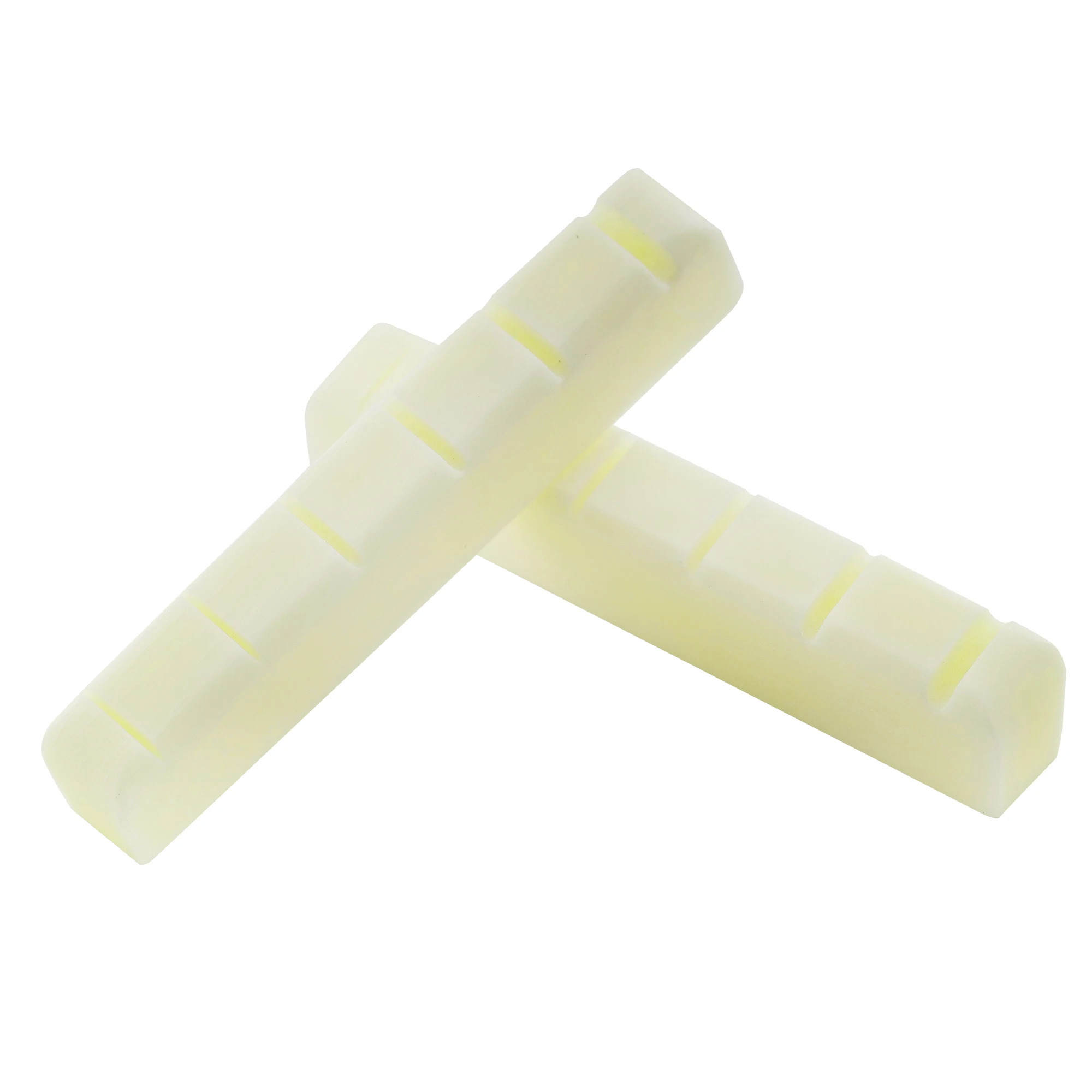 Musiclily Pro 42,95 мм с плоским дном и прорезями для электрогитары и акустической гитары, костяная гайка для 6-струнного Ibanez (2 шт.)