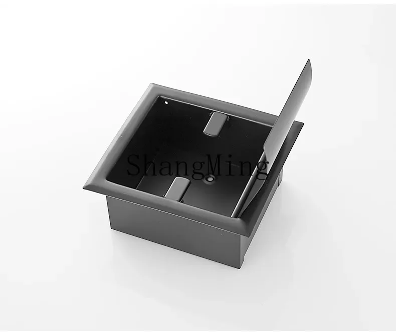 

CL Black Tissue Box Stainless Steel Recessed Toilet Paper Holder is suitable for hotel home in-wall roll paper holder hanging