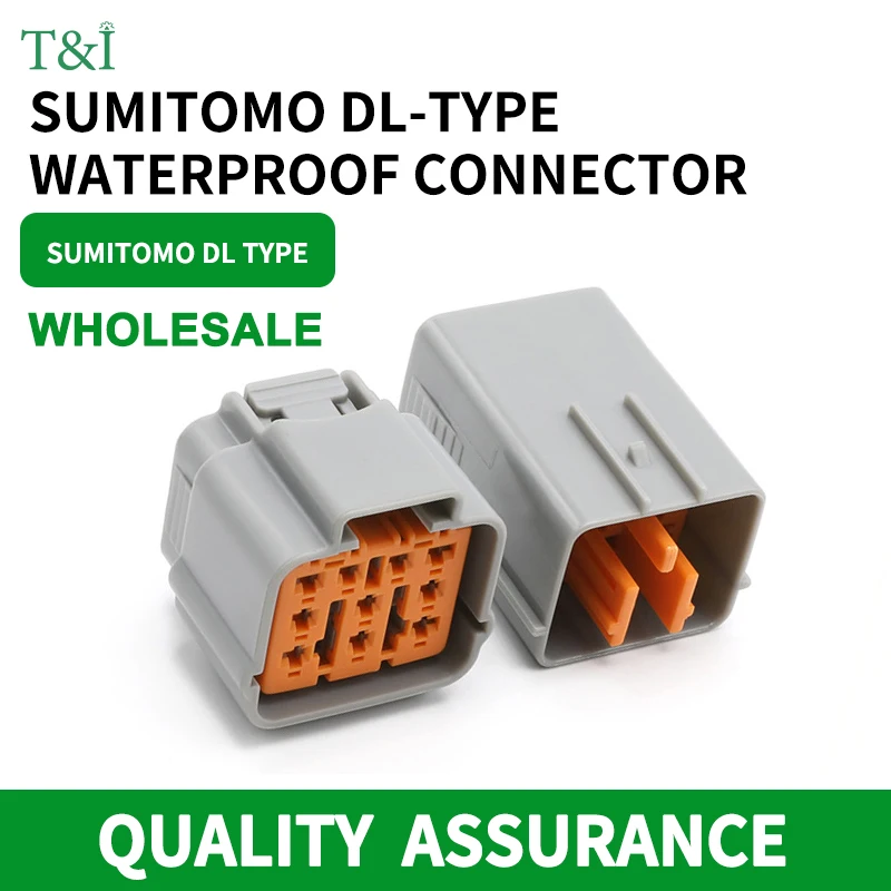 5/10/100 sets 6195-0003 Sumitomo DL type 2Pautomotive waterproof connector fog lamp plug connector male female terminal sheath