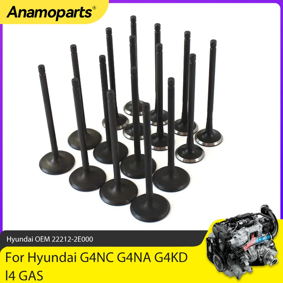 Intake & Exhaust Valve Kit – Fits Kia Hyundai Elantra 1.8L / 2.0L 2011-2017