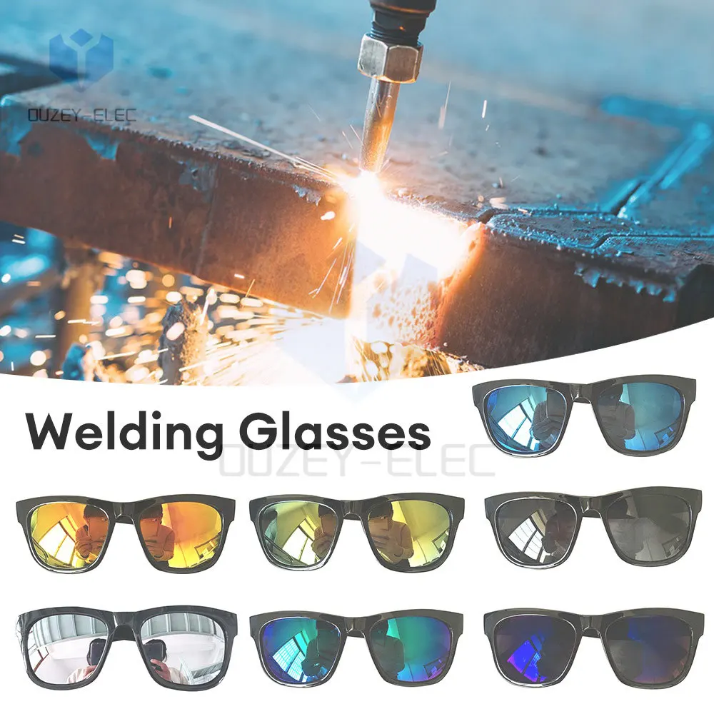 Welding Goggles Gas Argon Arc Welding Protection with Reflective Color Welding Welder Goggles Safety Working Eyes Protector